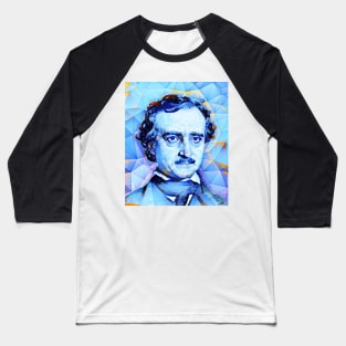 Edgar Allan Poe Portrait | Edgar Allan Poe Artwork | Edgar Allan Poe Painting 10 Baseball T-Shirt